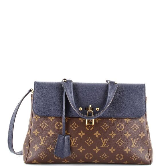 Louis Vuitton Handbags - Louis Vuitton Venus Handbag Monogram Canvas and Leather Blue, Brown